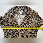 Mika & Milan Animal Print Zip up Women’s Jacket, Size Medium Brown Photo 5