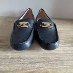 Kate Spade  Carmen Loafers Gold Tone Accent Moc Toe‎ Preppy Blue Womens Size 7.5 Photo 4