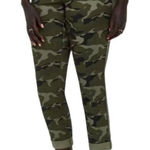 Torrid Camo Pants Size 14 Twill Aviator Crop Green Stretch Military Punk NEW Photo 0