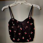 Forever 21 Cherry Print Crop Tank Top Photo 0