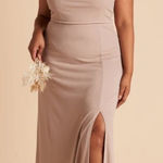 Birdy Grey  Ash Crepe Dress In Taupe Photo 0
