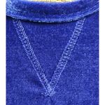 Comfort Corner‎ Velvet Top Long Sleeve Crew Neck Pullover Royal Blue Size M Size M Photo 2