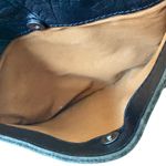 Patricia Nash  Black Leather Tooled Crossbody Saddle Bag Western Boho Purse Photo 5