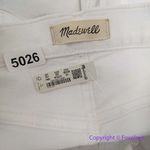 Madewell NEW Stovepipe Jeans in Pure White, 24 Photo 14