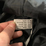 Women’s belted genuine black leather jacket Size Medium Black Photo 2