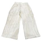 KHAITE Women's The Maarte Linen & Silk Twill Wide Leg Pants Ivory Size 8 Photo 5