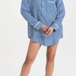 NWT Plush Striped Sleep Dress in Blue/White Blue Photo 11