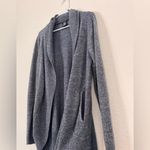Max & Mia  Gray/Blue Open Front Cozy Knit Cardigan Sweater Size Large Photo 2