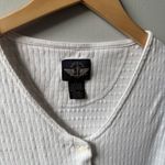Dockers Vintage Y2K White cotton tank top vest with button up front 🔥 Photo 2