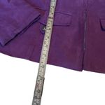 Tribal Magenta Faux Suede Moto Jacket Women’s Size 6 Zip Front Silver Detail GUC Pink Photo 7