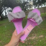 Juicy Couture New  Pink Sparkly 
Flat slide sandals 
New with tags 
Size 7 Photo 7