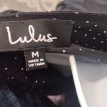 Lulu’s Farah Black Polka Dot Flutter Sleeve Midi Wrap Dress Size M Photo 7