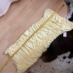 Meshki NWT Yellow Celena Rushed Thin Strap Mini Dress Size Medium In Lemon Photo 7