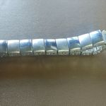 Vintage Napier Silver Tone Link Style Design Bracelet Classic MCM Stamped Frost Photo 4