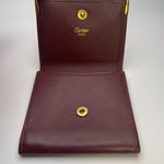 Cartier Vintage Burgundy Leather Coin Pouch Wallet - Preowned Photo 2