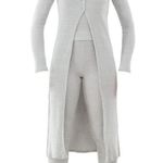 No Boundaries Duster Cardigan, Cami, and Leggings Set, 3-Piece, Women's Photo 1