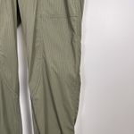 Lululemon  Dance Studio Pants Dark Olive Pinstripe Size 4 Drawstring Ankle 25" Photo 3