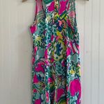 Lilly Pulitzer  Melle Trapeze Printed Racerback Tank Dress Magenta Hottie Size S Photo 7