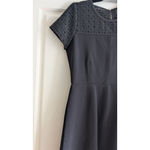 Women's J.Crew Black Lace Top Mini Dress Size 4 Photo 2