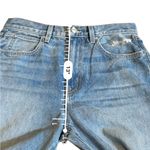 SLVRLAKE London Straight Leg Jeans in Gimme Shelter Sz 28 Distressed High Rise‎ Blue Photo 12