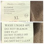 Coordinating 2 Piece Set Sweater Knit Wide Leg Pants Lounge Taupe Women Size XL Tan Photo 10