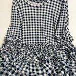 Avenue  Blue and White Gingham Top Photo 0