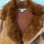 Peter Nygard NYGARD  Beautiful Leather and Dyed Rabbit Jacket size M 10-12 Photo 13