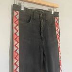 Veronica Beard Carolyn 10” Baby Boot Faded Black Pink Aztec Tux Size 27 Photo 1