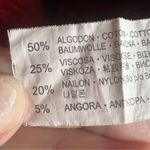 ZARA  Knit Womens Angora Blend Sweater Size‎ Large Red Warm Career Preppy Photo 2