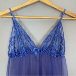 Frederick's of Hollywood Negligee Lace Slit Sophie Babydoll Bow Size Medium Sexy Photo 7