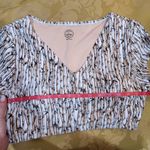 Mott50 Clara swim vneck crop top Size M Tan Size M Photo 6