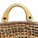 Topshop Colorful straw beach bag, 16" x 15" Photo 3