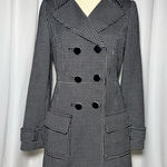 Halogen  Blazer style white and black trench jacket | S Photo 0