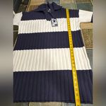 ๐๐FUTURE COLLECTIVE Striped Navy and Cream Sweater Dress๐๐ Blue Size M Photo 12