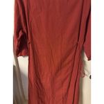 Zudio Women's Burnt Red/orange Embroidered Folk Style Dress Orange Size XL Photo 7