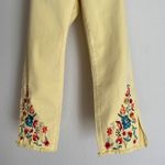Tribal sz 2 yellow audrey 70s mid‎ rise straight capri pants NWT Photo 2
