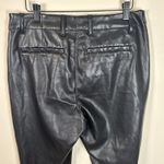 Gap  Black Faux Leather Vegan Pants Womens Sz 10 New Moto Pockets $89.95 Photo 7