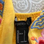 Forever 21 Yellow Embroidered Floral Romper L Photo 6
