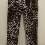 Ashley Mason  Stretch Leopard Print Cargo Skinny Jeans NWT Size 1 Juniors Photo 0