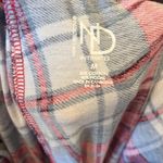 Pajamas Solid Red Top Plaid Pants Set Size M Photo 9