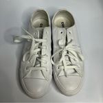 Converse  white leather sneakers‎ unisex sizing women’s size 8 men’s size 6 Photo 1