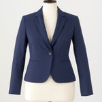 Banana Republic Banana‎ Republic Classic Blazer Womens 4 Navy Wool Blend Workwear Career Office Photo 0