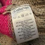 Callahan Striped Short Sleeve Sweater Size S Tan Photo 4