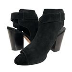 Paige Mimi Black Suede Block Heel Sandal 8 Photo 2