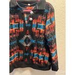 The Punchy Peyote Fleece Aztec Pullover Size Large Western Pullover Photo 2