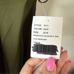 Dessy Collection 3111 One Shoulder Satin Gown Olive Green 22W Photo 6