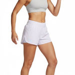 Nike Gym Shorts Womens Medium White/Lavender Dri Fit Running Sports Gym Pocket Photo 0