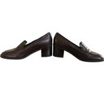 Liz Claiborne 90'S VTG. BROWN CHUNKY LOAFERS SLIP ON SZ. 7 LIKE NEW Photo 4