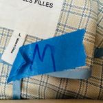 Avec Les Filles Not Have Belt Plaid Double-Breasted Trench Coat Beige Size L Photo 6