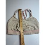 Lululemon  Sports Bra Light Support Criss Cross‎ Back Pink Beige Size 6 Photo 2